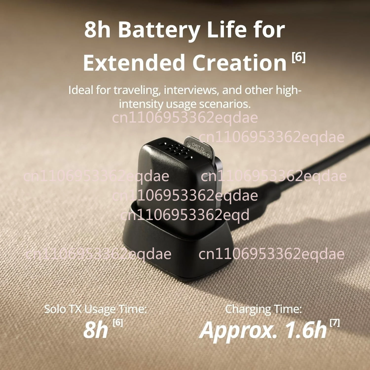 لـ DJI Mic Mini Wireless Lavalier Microphone لـ DJI Action 5 Pro وOsmo Pocket 3 ™