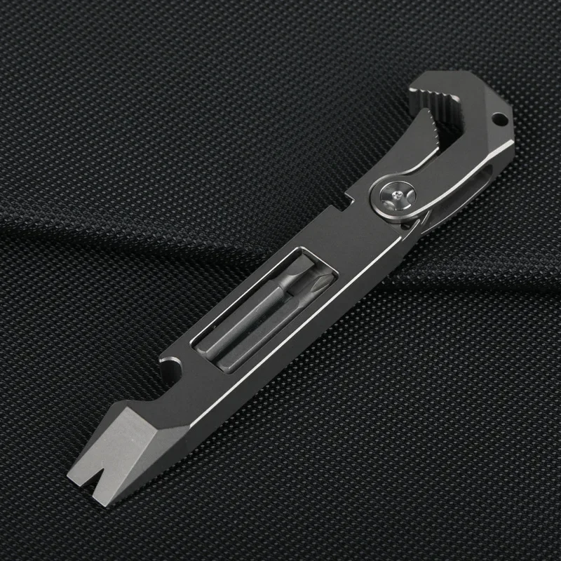 EDC tytan alloy łom narzędzia ręczne odkryty sprzęt kempingowy EDC narzędzia wielofunkcyjne kolekcja prezentów