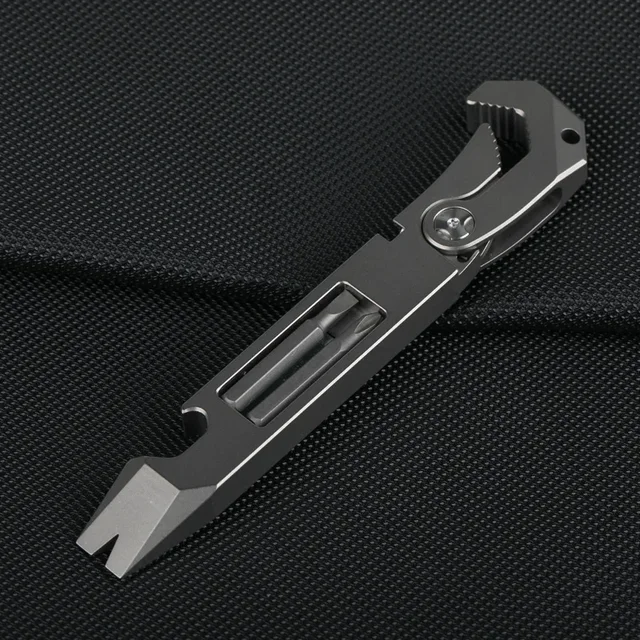 EDC tytan alloy łom narzędzia ręczne odkryty sprzęt kempingowy EDC narzędzia wielofunkcyjne kolekcja prezentów