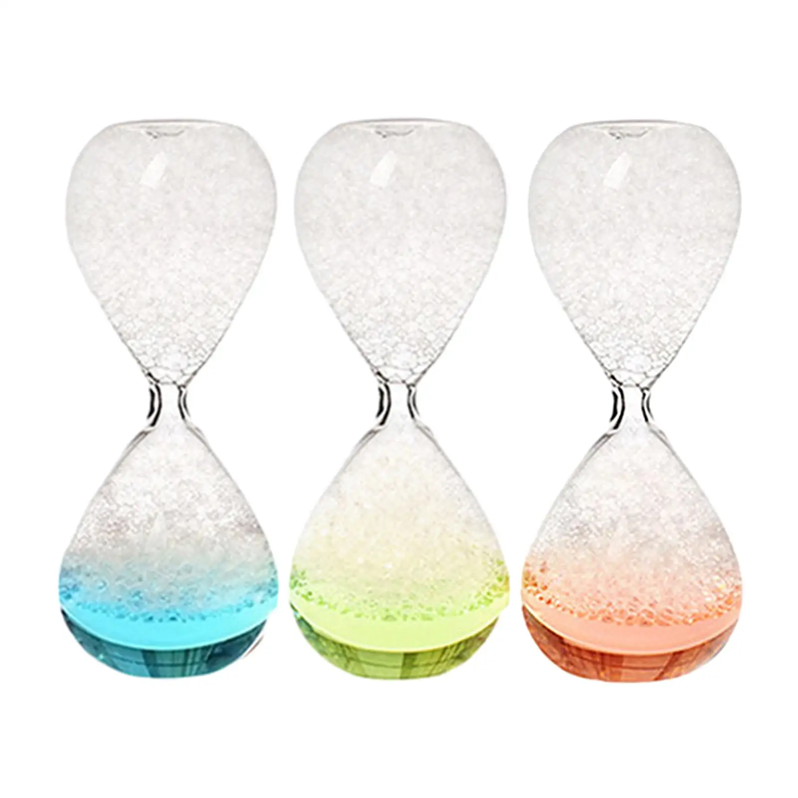 Bubble Singing Hourglass Handmade Craft Liquid Motion Timer Durable Birthday Gifts Glass Liquid for Friends Faimly Children Kids