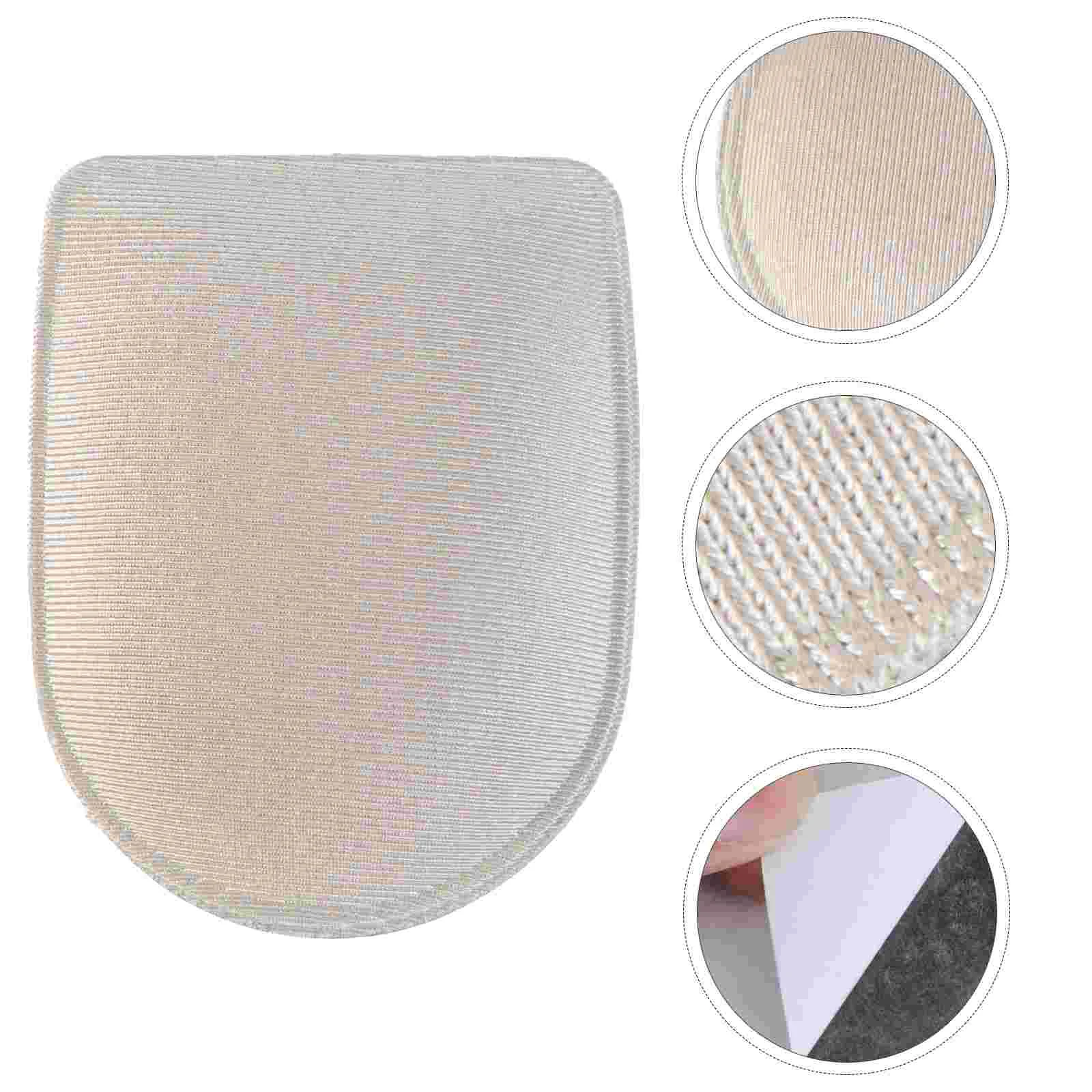 5 Pairs Heel Pads Absorption and Decompression Insoles for Heel Pressure Relieving(Beige) half insole