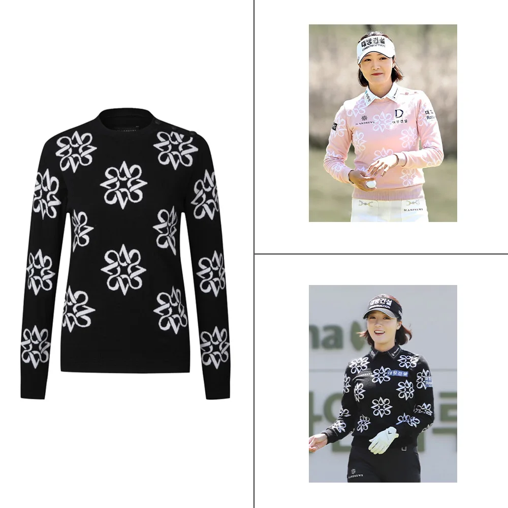 Extraordinary Experience! ST ANDREWS Luxury Sportswear! Women! Slimming High Stretch, Trendy Knitted Sweater, Versatile! ”