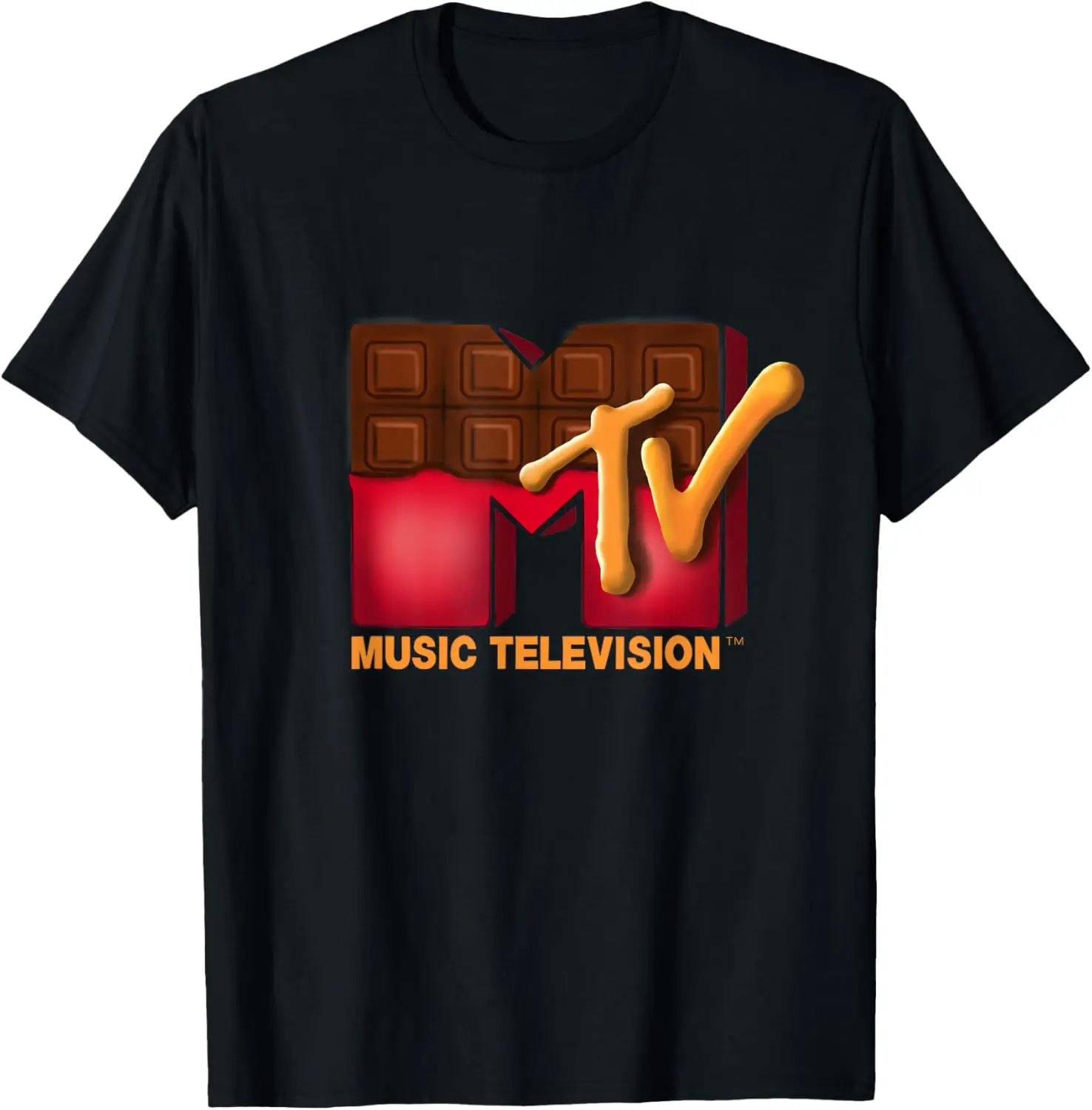 Mademark x MTV - The official MTV Logo with a tasty chocolate bar T-Shirt