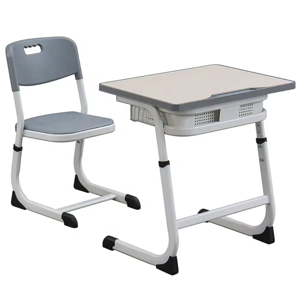 ADVAN JW-12A Mesa e cadeira para ensino médio, mesa para sala de aula universitária, conjunto de mesa e cadeira para estudo de estudantes