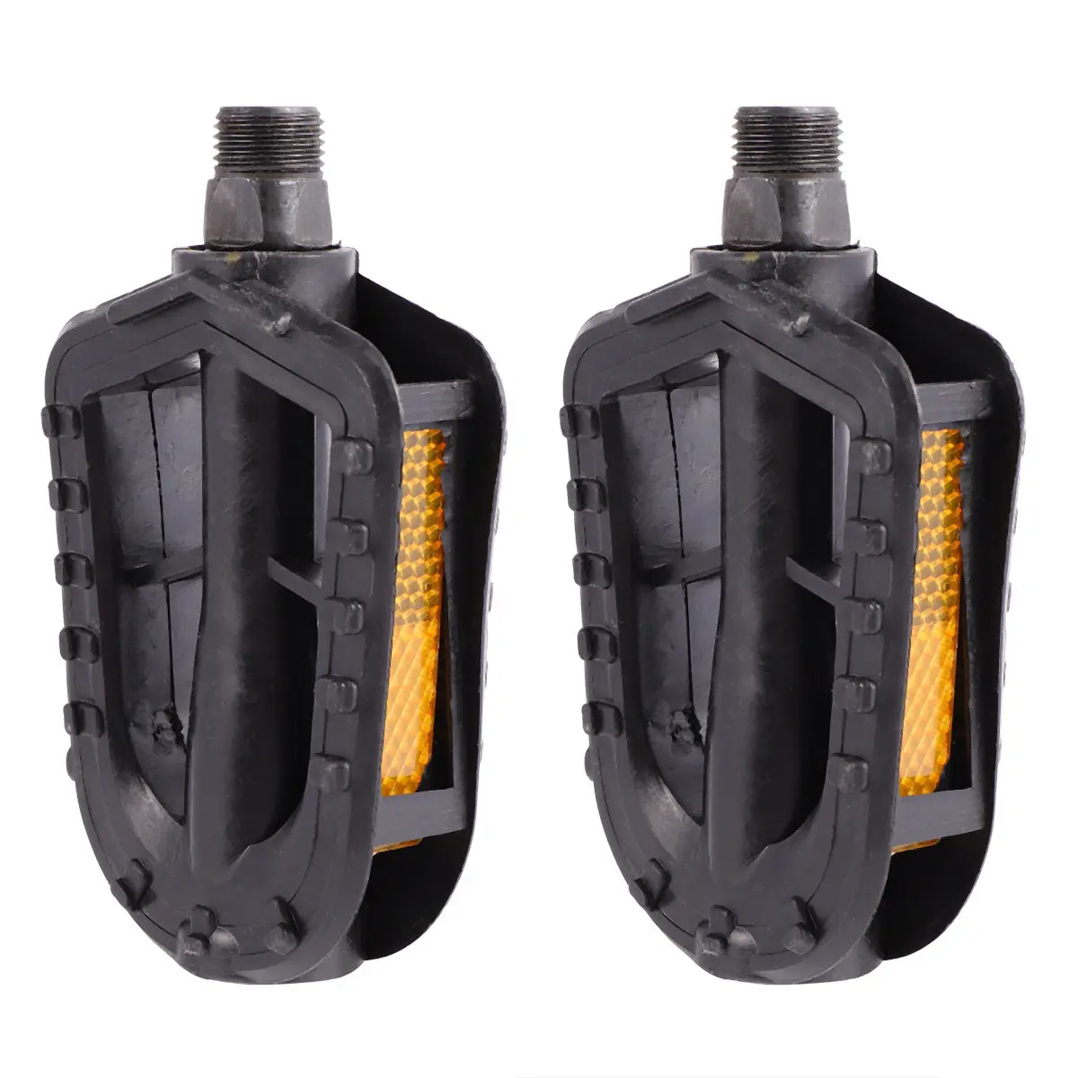 

1 Pair Pedal Anti-Slip Rubber Cycling Pedals Black Ultralight Safety Design Comfortable for Mountain Bikes and Road