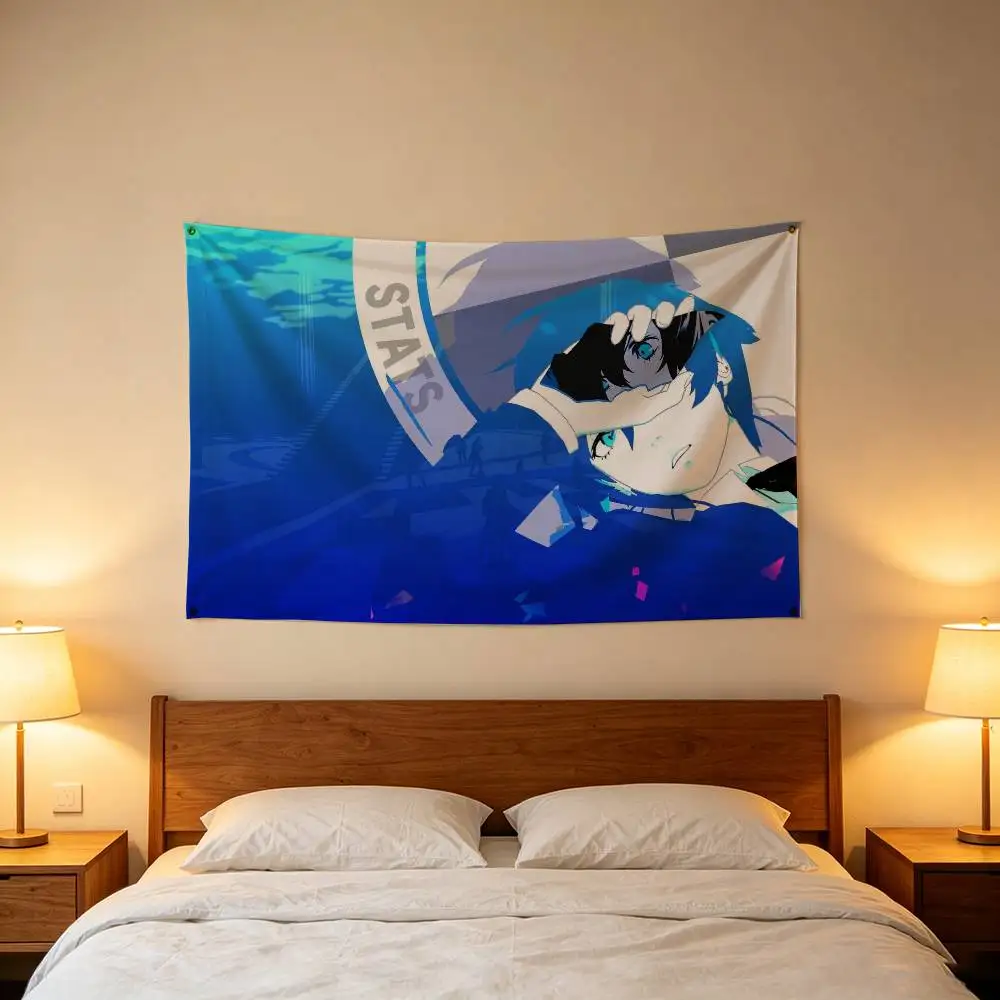 Makoto - Persona 3 Aigis P3 Flag Digital Printing Banner for Garage Wall Out Door Decoration