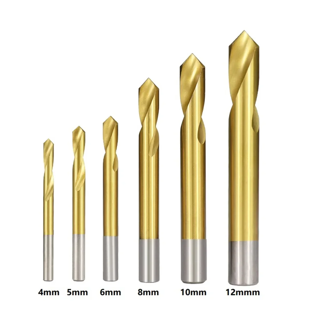 90 degree chamfer end mill 4/5/6/8/10 / 12mm titanium coated hss