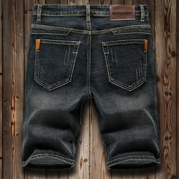 6 Model Classic Style Men's Slim Denim shorts Summer New Business Fashion Thin Stretch Short Casual Pants Male 5 6 Model Classic Style Men's Slim Denim shorts Summer New Business Fashion Thin Stretch Short Casual Pants Male 5