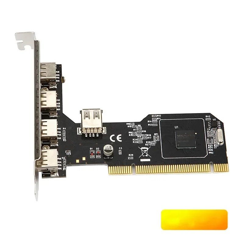 ANDDEAR-Carte d'extension USB 2.0, adaptateur PCI vers 5, NEC Chip, Procureur C vers HDMI, VGA, Plaque murale Ethernet