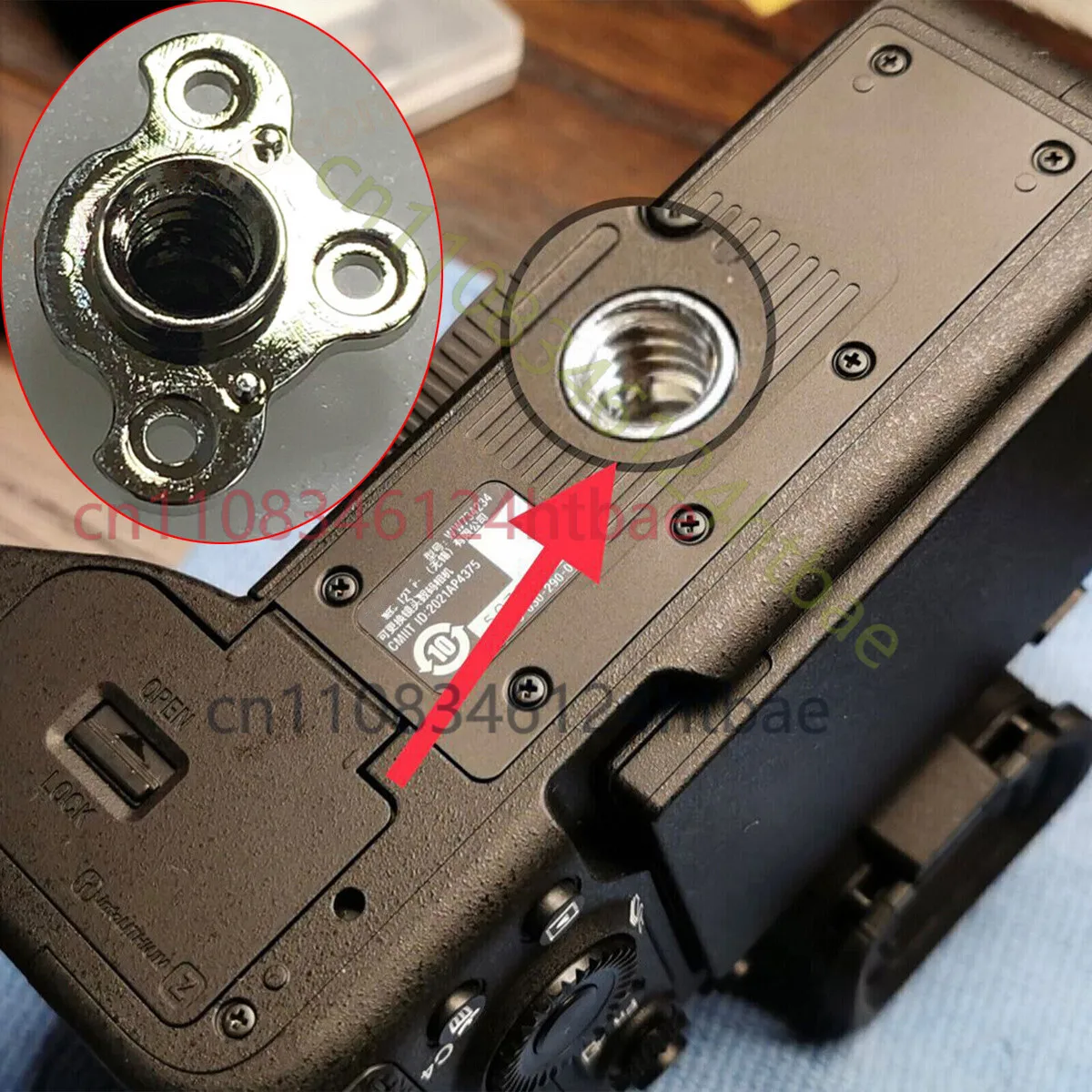 

For Sony ILCE A7M3 A7R3 7RM2 A7S2 Bottom Tripod Pod Fixed Plate Base Screw Nut