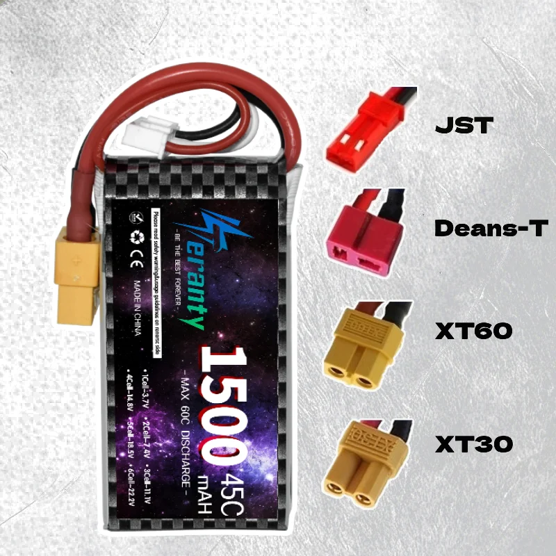 TERANTY 3S 11.1V Lipo Battery 1500MAH 1800MAH 2600MAH 3000MAH T XT30 XT60 for RC Car Boat Quadcopter Helicopter Drone Truck 1PCS