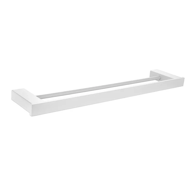 

Double Towel Bar Stainless Steel White, Towel Rack for Bathroom Hardware Set Wall Mounted Towel Holder