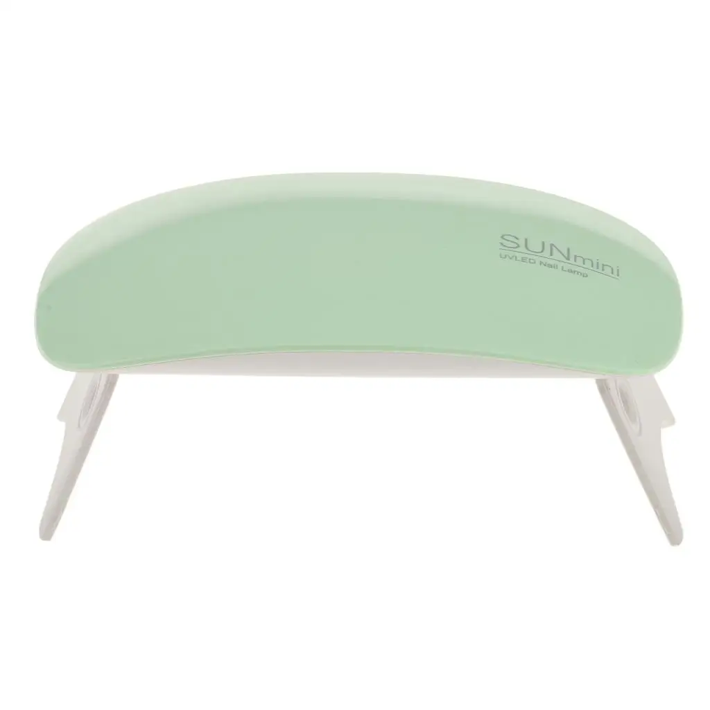 Light Lamp Gel Acrylic Polish Curing Nail Dryer + 6 Bulbs - Green, as described