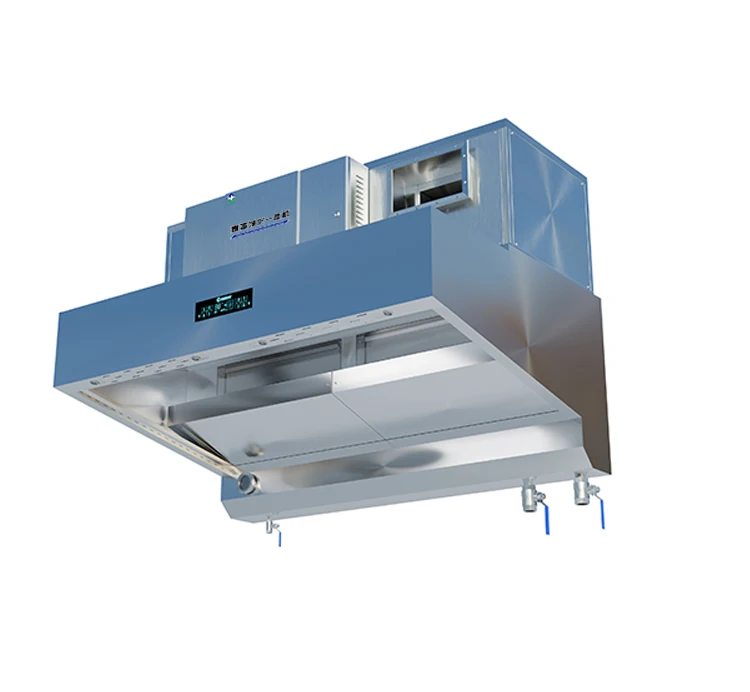 

Коммерческая интегрированная система очистки жирных испарений с водяной циркуляцией и вытяжкой