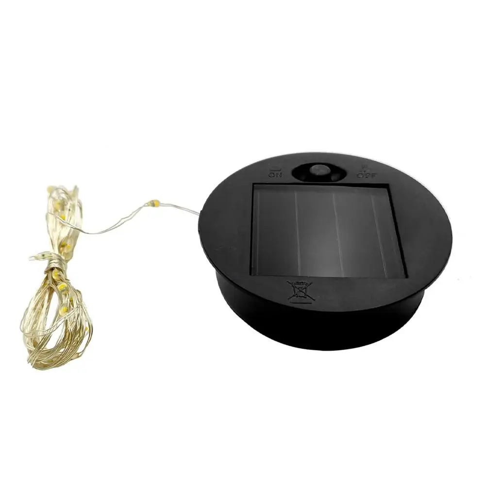 1Pack Solar Lights Replacement Solar Lantern Parts LED Solar Panel Lantern Lid Lights for Outdoor Hanging