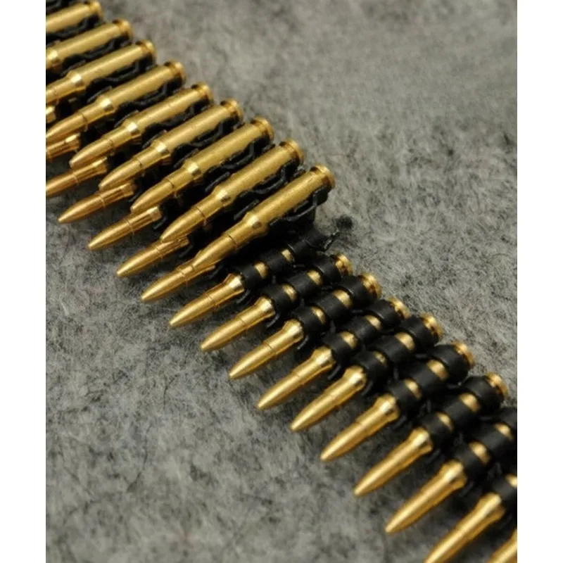 ZYTOYS 1/6 스케일 군인용 7.62 금속 탄환 체인 50개 12인치 액션 피규어 장면 액세서리 DIY