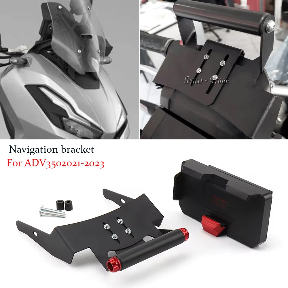 

Motorcycle Accessories Navigation Bracket Front Bar Phone Holder GPS Mount Fit For HONDA ADV350 Adv350 ADV 350 2021 2022 2023