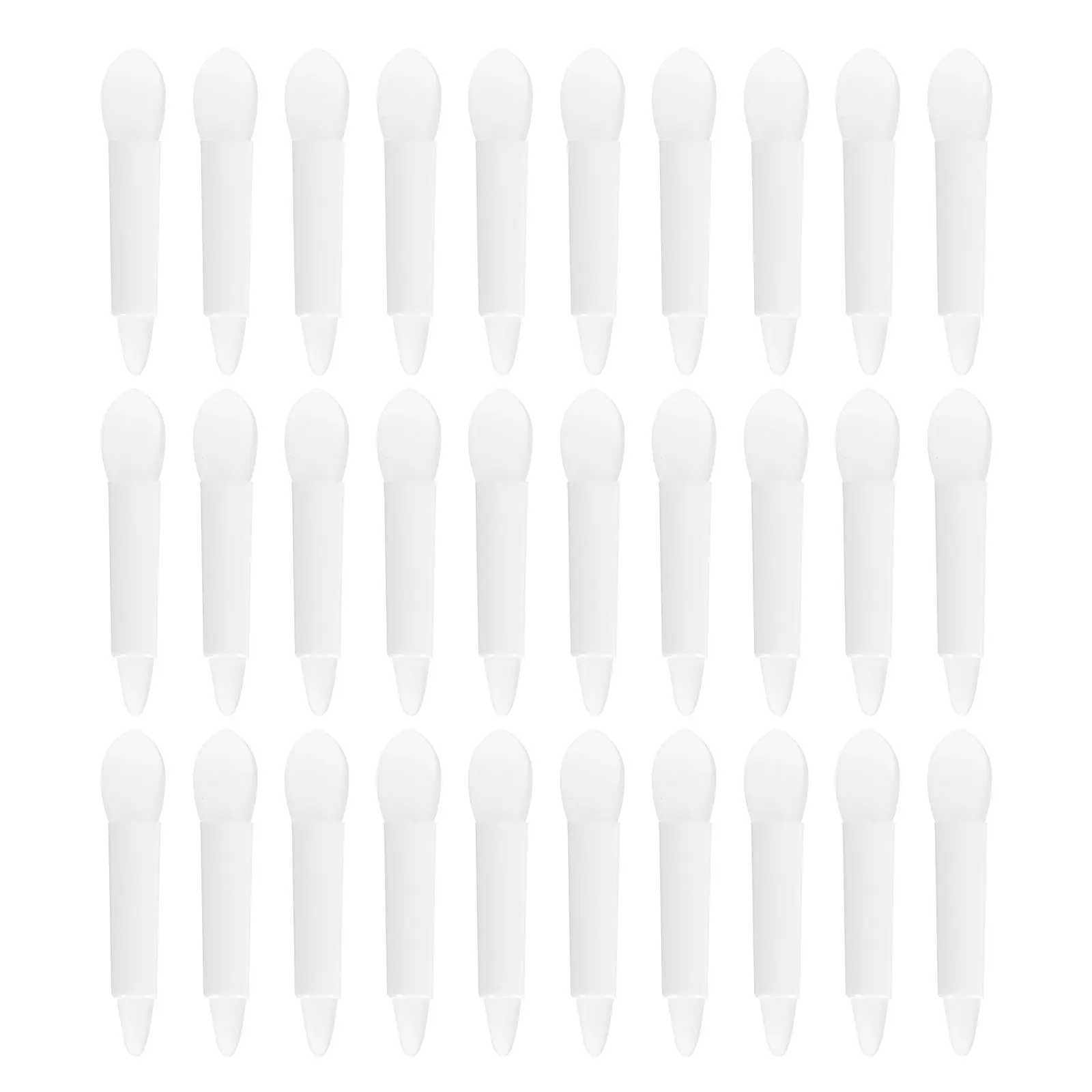 30 stuks lippenstiftapplicator met comfortabel handvat, huidvriendelijk siliconenmateriaal voor gladde lippenbalsem, oogschaduw blending