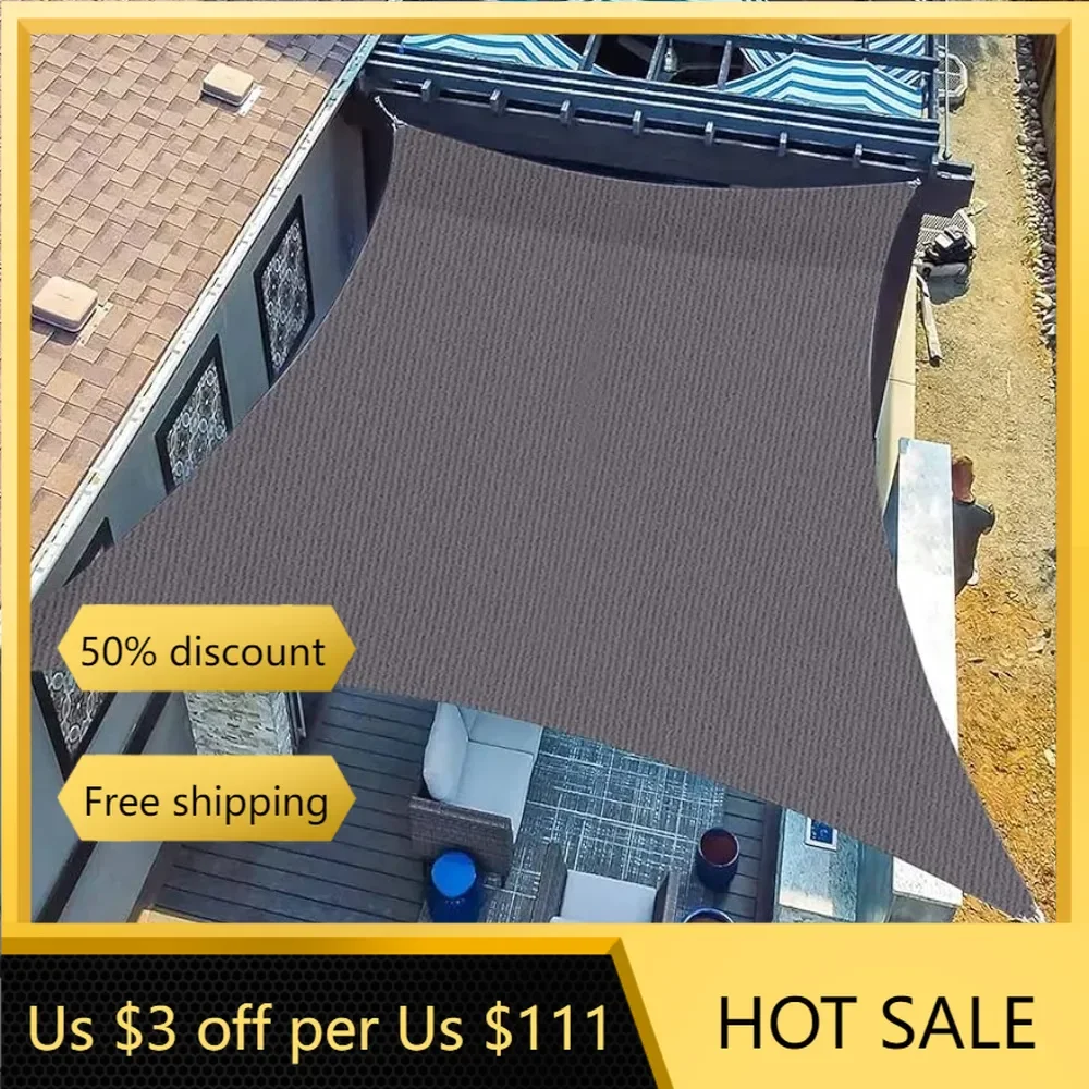 

Large Sun Shade Sail Shed 20'x23' Rectangle Canopy Shades for Outdoor Patio Pergola Cover Sunshade Freight Free Tarpaulin Tarp