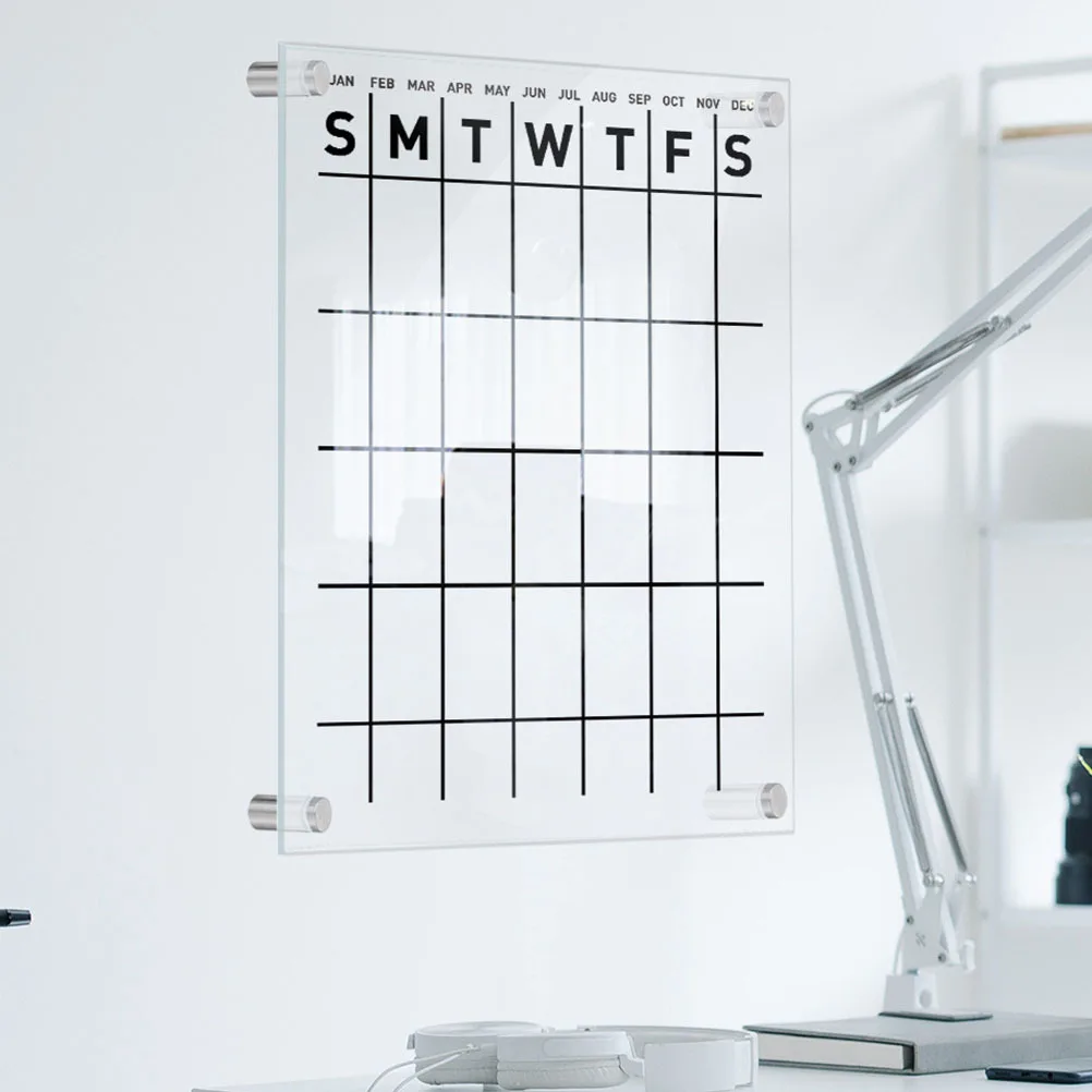 1Set الاكريليك الأسبوعي للقيام قائمة المجلس الحديثة وظيفية مكتب أساسيات الباب معلقة مجلس تسجيل اللوازم الكلية
