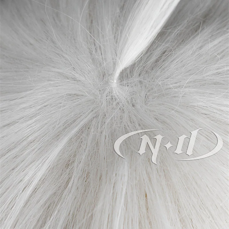 ND ناجي Seishiro شعر مستعار تأثيري أنيمي الأزرق قفل كانيكالون الاصطناعية متوسطة طول الشعر الأبيض ل أنيمي Expo حفلة تأثيري الدعائم