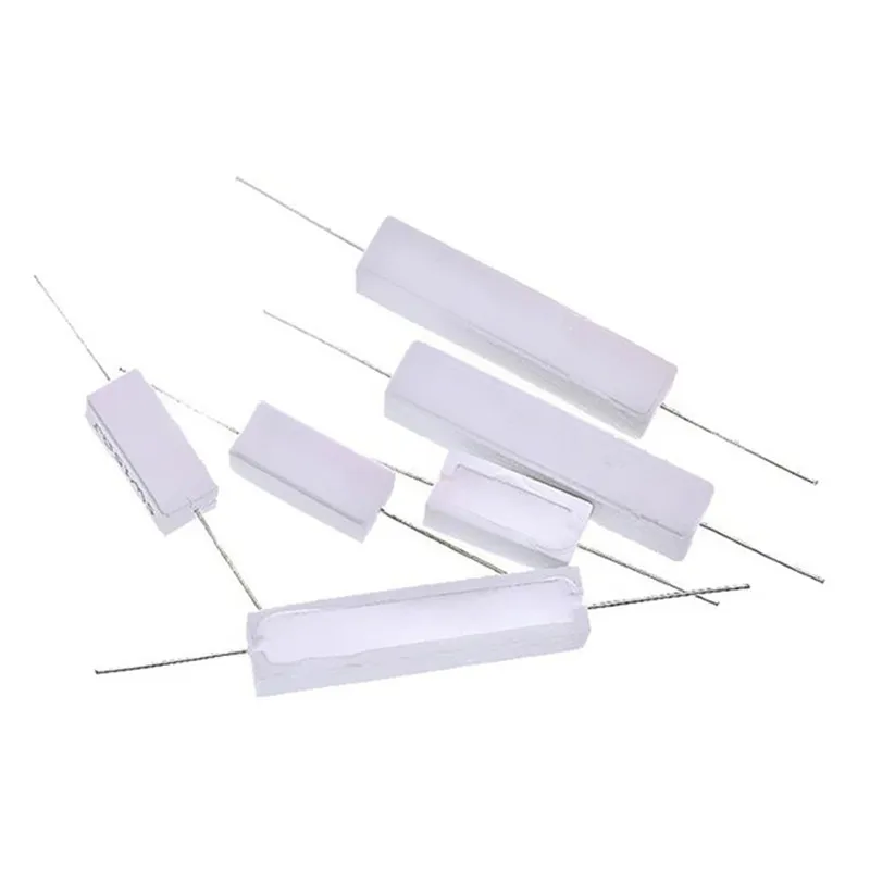 10PCS/Lot 5W Cement resistance 0.1 ~ 10k ohm 5% 0.22 0.33 0.5 1 10 100 1K 10K ohm 0.1R 0.22R 0.33R 0.5R 1R 10R 100R