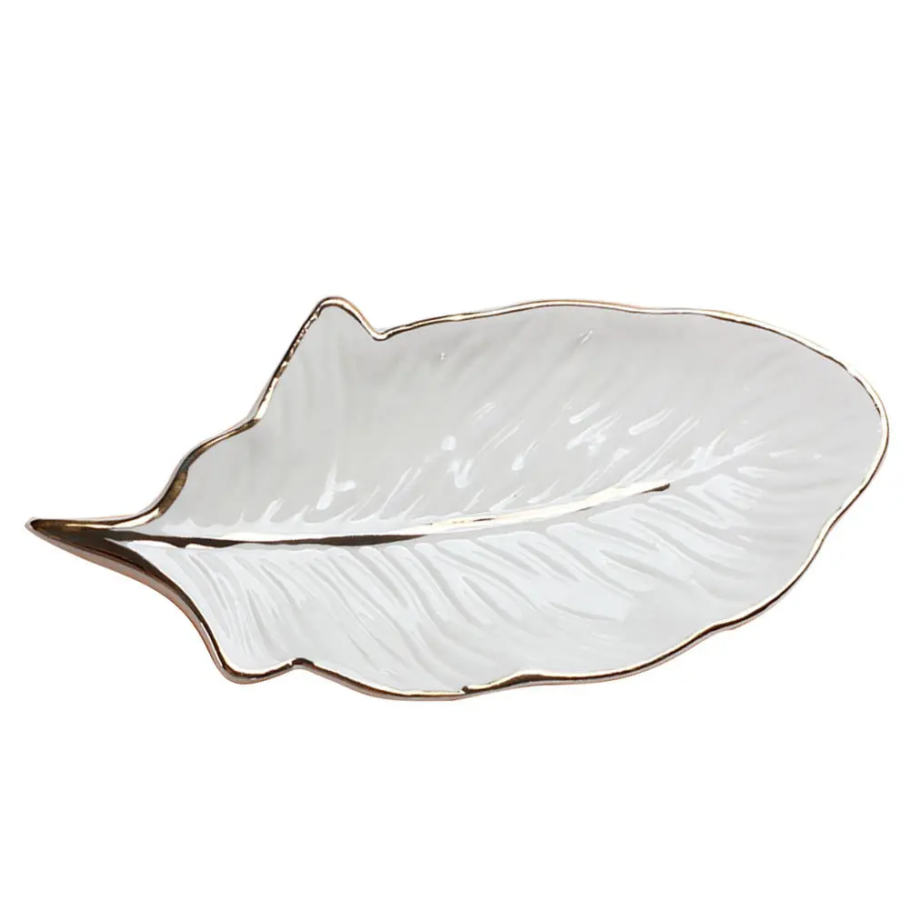 1Pcs Exquisite Style Ceramic Storage Tray Multipurpose Desktop Jewelry Cosmetics Display Container Gift Idea