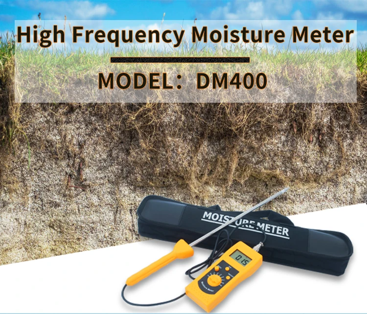 

DM400 High-Frequency Moisture Meter Portable Moisture Analyzer for Soil ,silver Sand