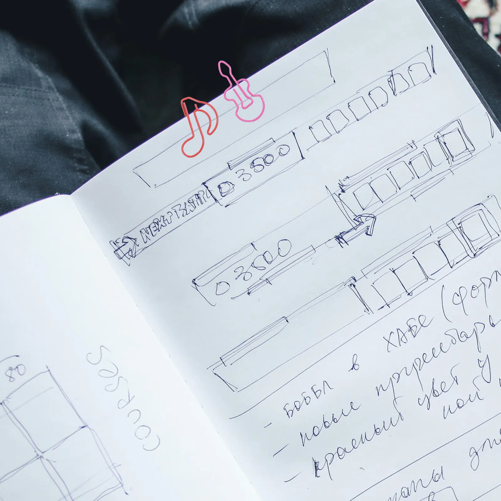 

Creative Paper Clips Metal Bookmark Decorative Note Document Music Paperclips Pattern Notes Colored