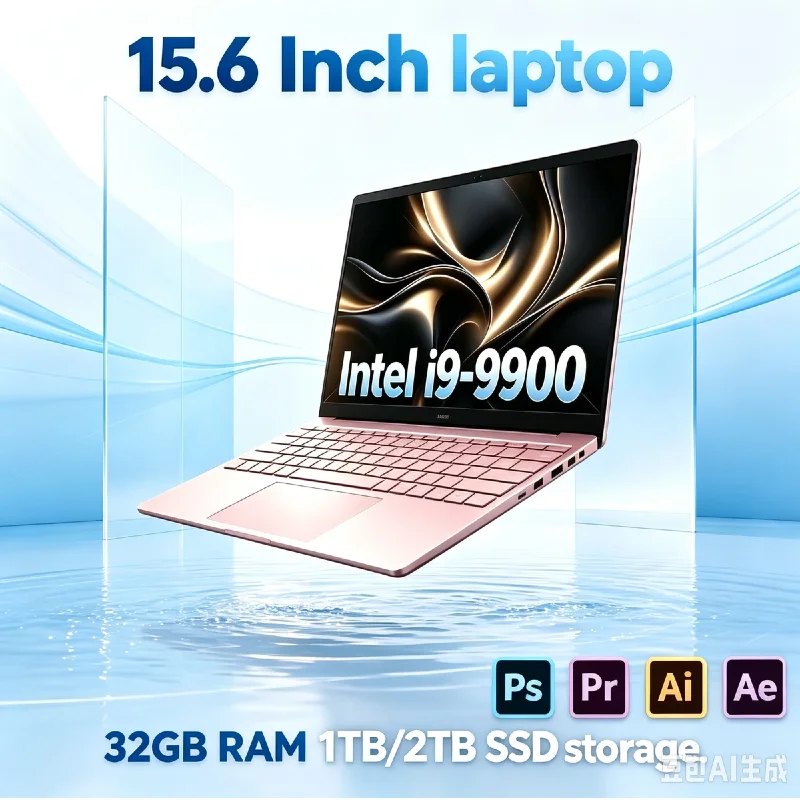New Upgrade 15.6 Inch Light Ultra Slim Business Laptop Intel I9-9900 2TB Fast SSD Portable Notebook For Business Trip