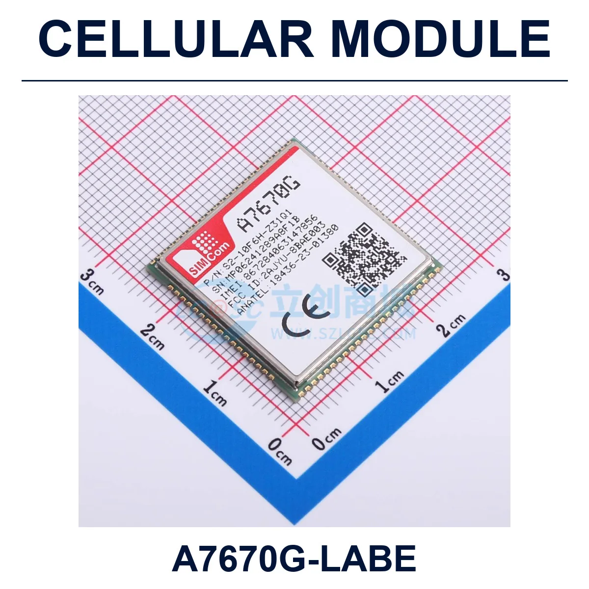 2 PCS SIMCOM A7670G-LABE Cellular Module 3.4V-4.2V