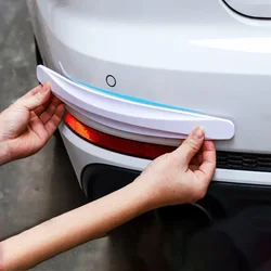 2Pcs Universal Anti-Collision Protector Rubber Car Door Products Auto Front And Rear Corner Bumper Cover Guard Lip Strip Sticker