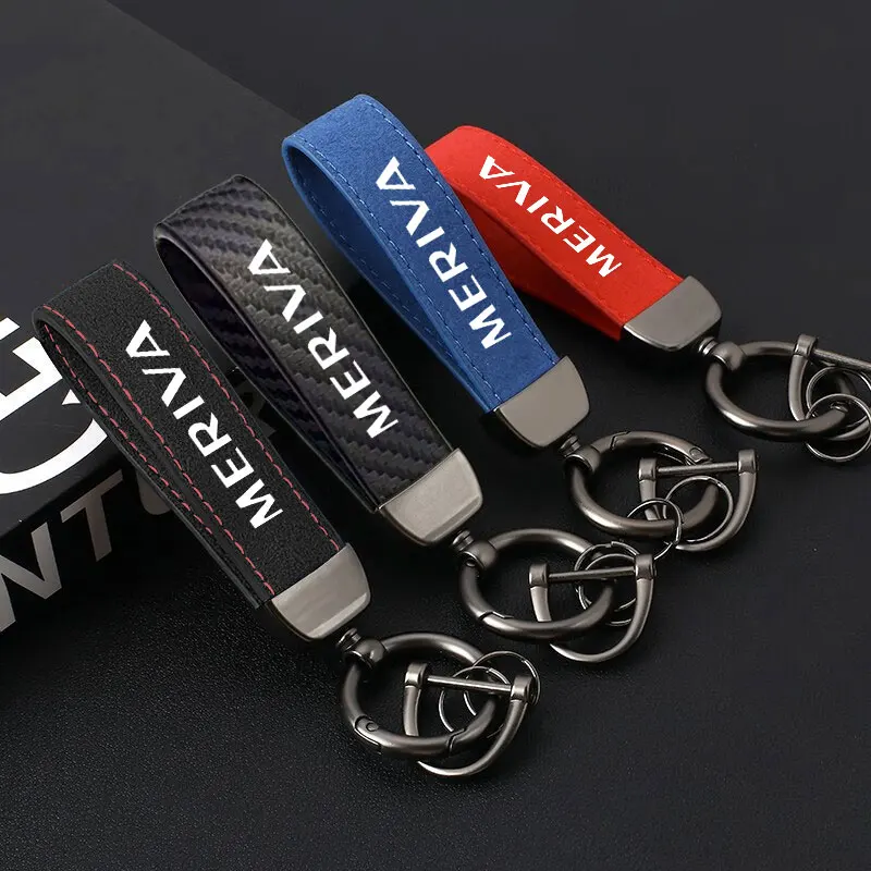 

Luxury Suede Leather Keychain Clasp Creative DIY Keyring Holder Car Key Chain Jewelry Men Women Gift For opel Meriva Accessories