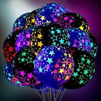 10PCS 12inch Fluorescent Balloon Glow In The Dark Glow Luminous Love Heart Latex Baloon For Wedding Birthday Party Decoration