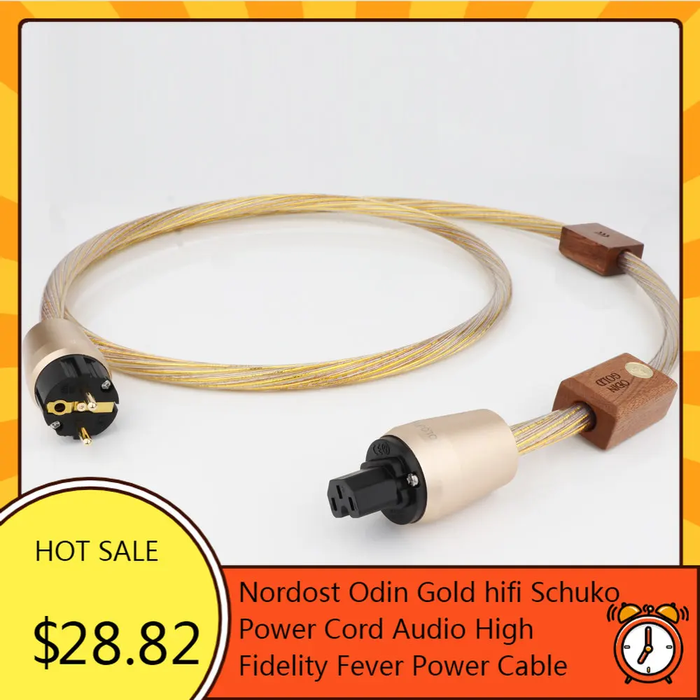 Nordost Odin Gold hifi Schuko Power Cord Audio High Fidelity Fever Power Cable US Standed Supply Line