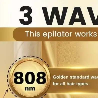 

Soprano Titanium Hair Removal Professional 808nm 3 WAVELENGTHS This epilator works on all hair colors and tanned skin.