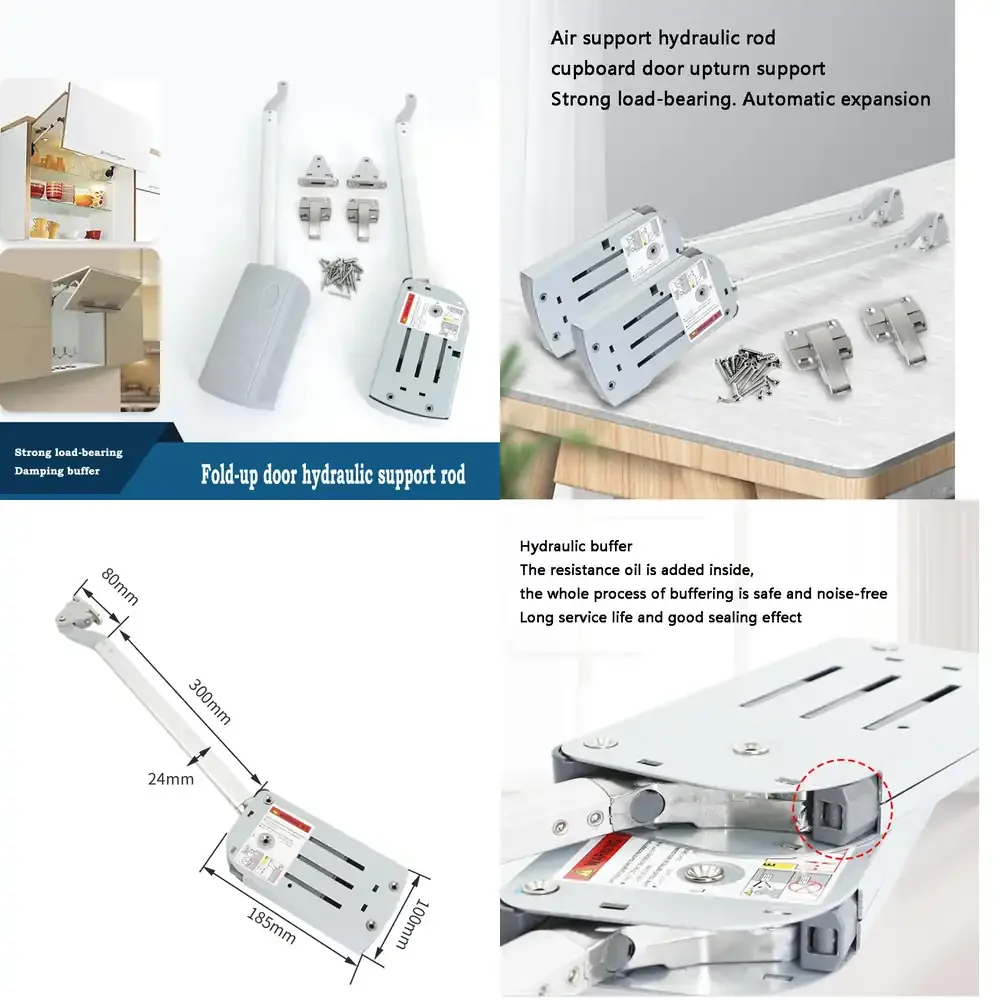 

Qwinn 2026-Cabinet Flip-up Door Support Rod Kitchen Hanging Cabinet Fold-up Door Auto Scaling Hydraulic Pneumatic Bracket