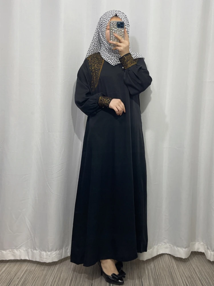 Eid Muslim Women Loose Lace Up Dress Abaya Party Dresses Ramadan Abayas Caftan Kaftan Elegant Vestidos Morocco Turkey Dubai