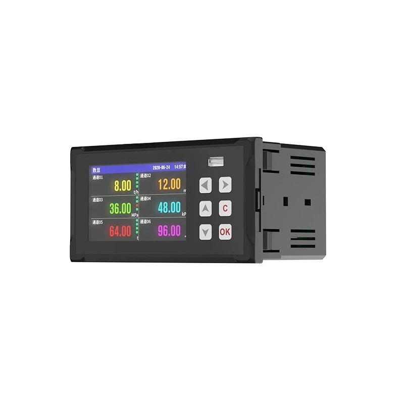 Paperless recorder, multi-channel temperature, humidity, pressure, liquid level, current and voltage monitoring, industrial grad