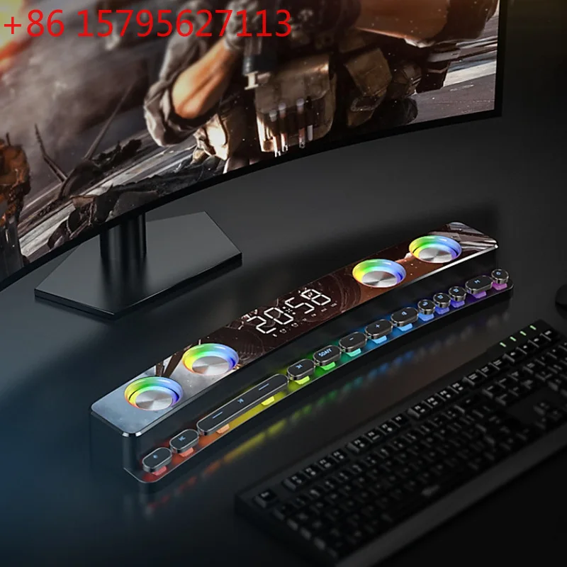

Colorful sh39AI bluetooth speaker home computer desktop strip audio e-sports game notebook 3D subwoofer