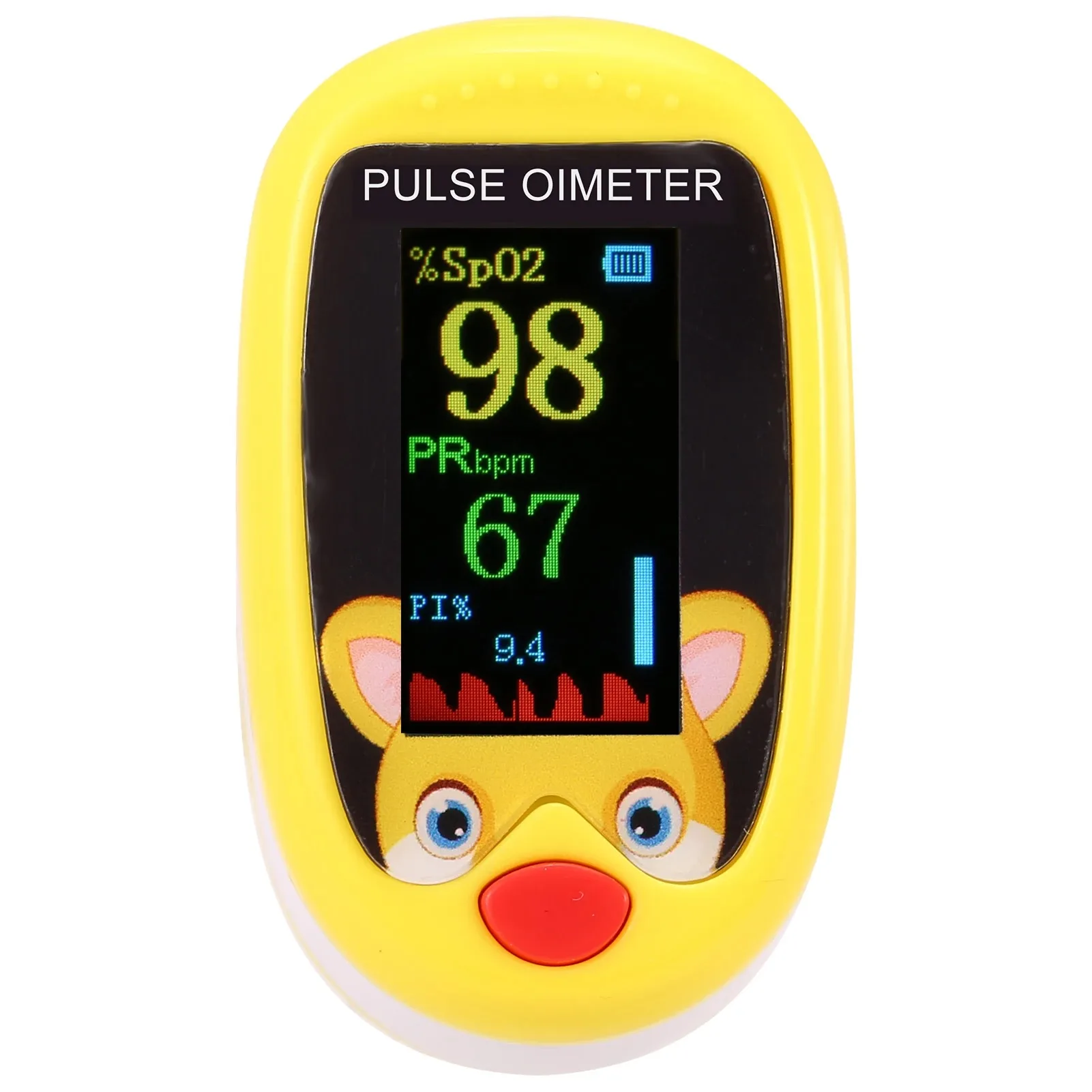 Baby Finger Pulse Oximeter For Children Oximetro SpO2 PR OLED Rechargeable Portable Oximeter For Children