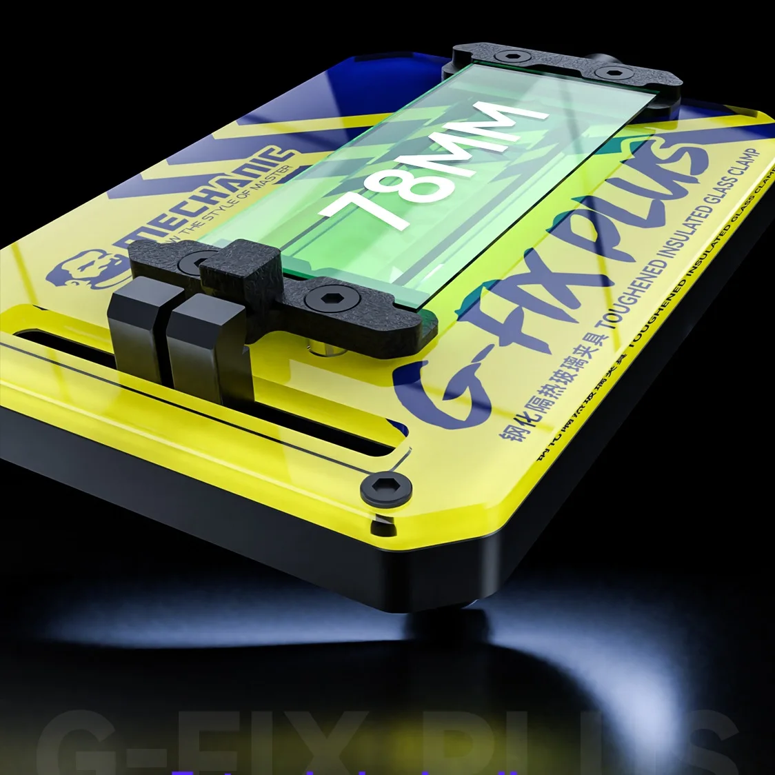 MECHANIC G-FIX Series PCB Motherboard Fixture Insulated Toughened Glass Clamp Heat Resistant Chip Holder Repair Maintance Tool