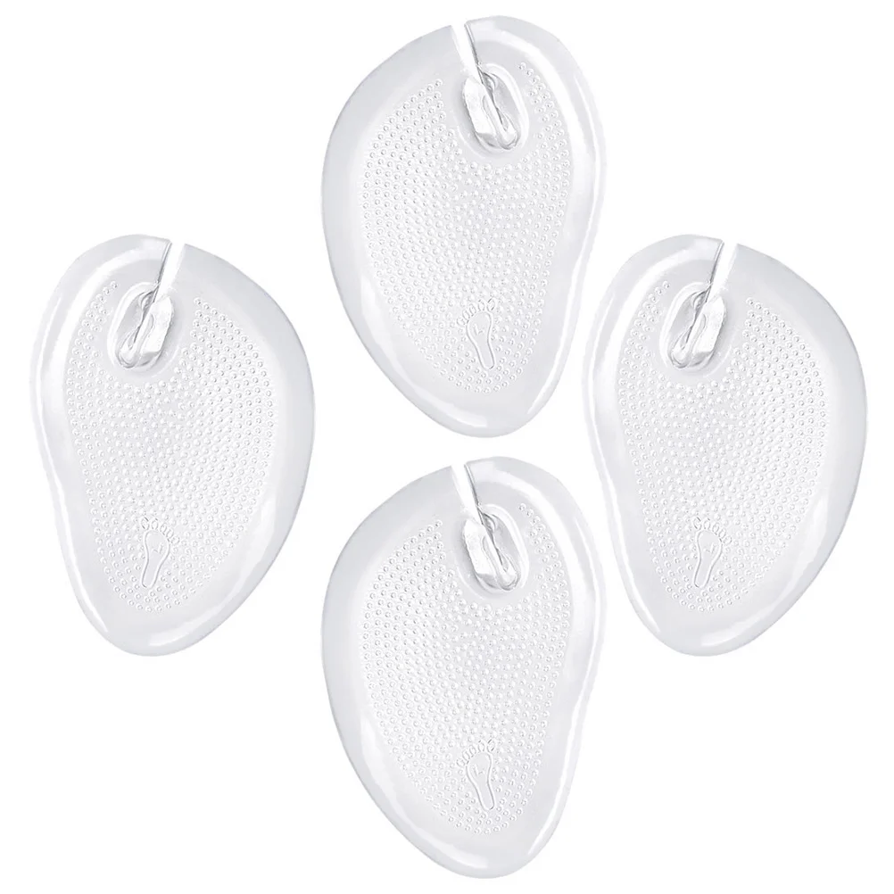 

4 Pcs S als Insoles Shockproof Nonskid Cushions Anti Slip Silica Gel Comfortable Reusable Metatarsal Pads Forefoot Pad Toe