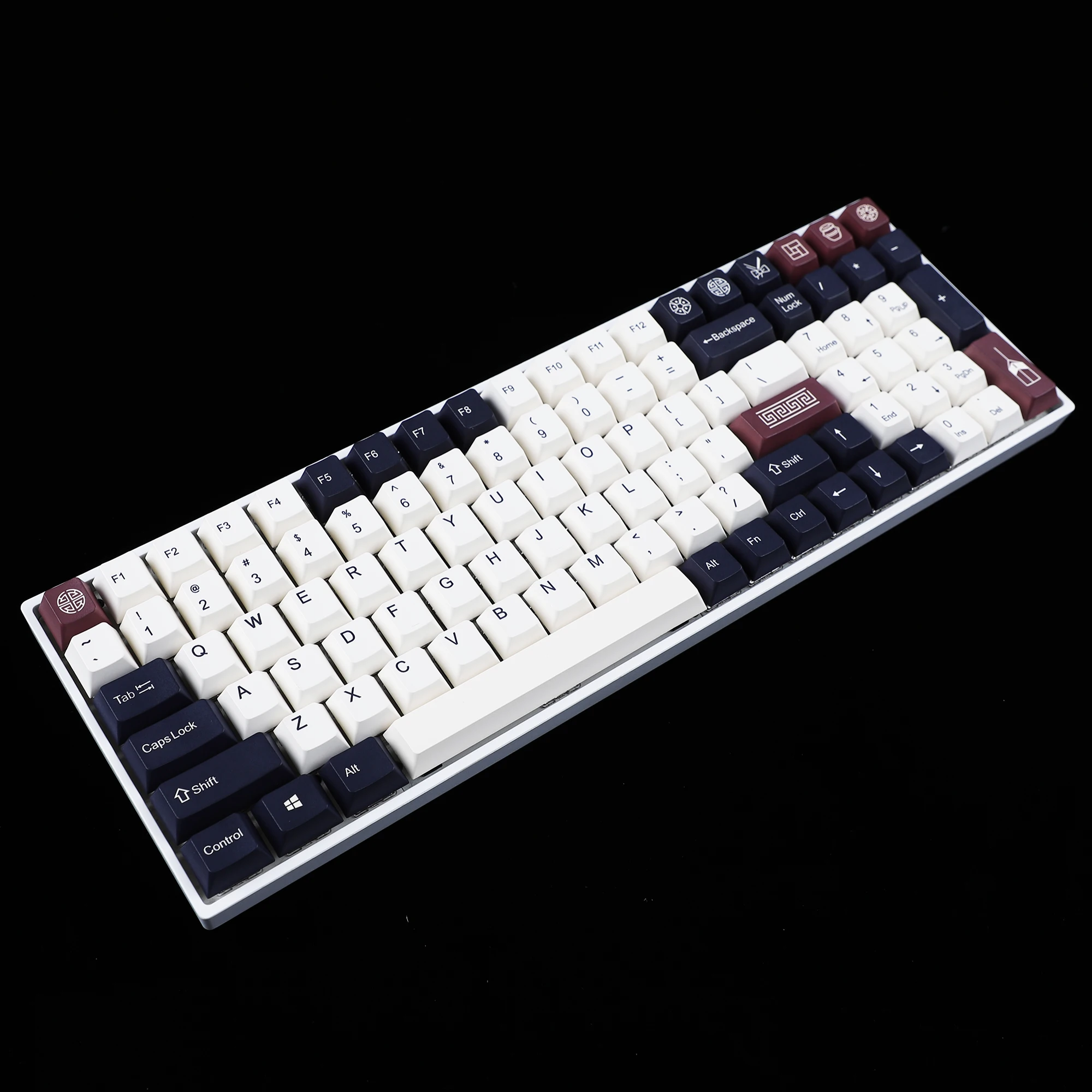 

142 Keys KR Keycaps Cherry Profile Dye Sub Thick PBT Keycap For ANSI 104 TKL GK61 96 75 GMMK NCR80 Mx Keyboard