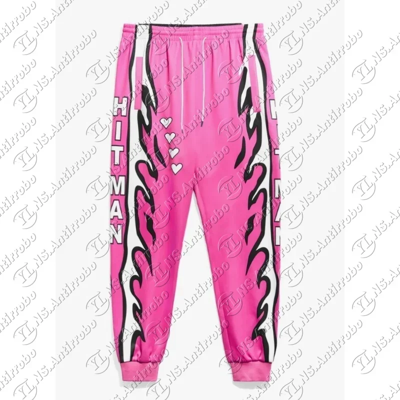 Calças de moda calças de tecido elástico para motocicleta roupas das mulheres dos homens bret hart royal rumble hitman calças respirável de secagem rápida