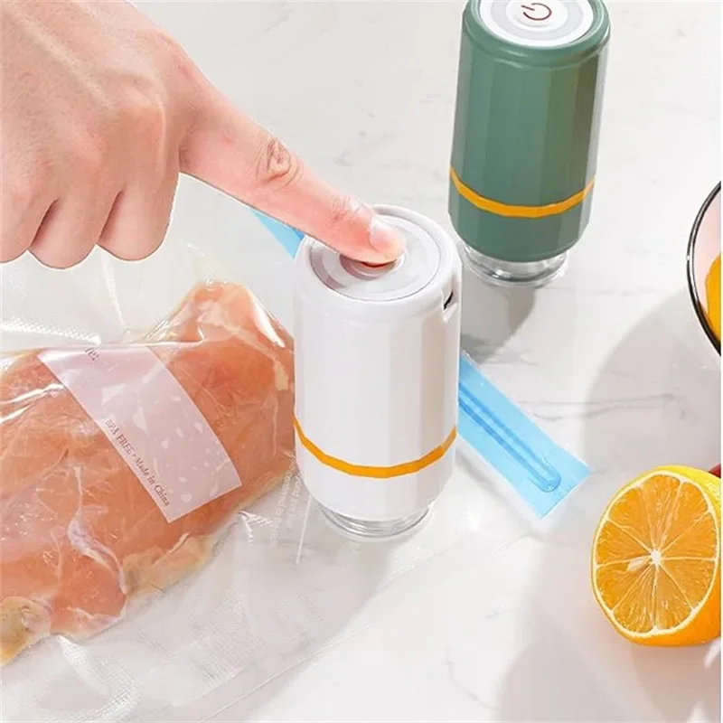 Mini Vacuum Sealer Portable USB Electric Air Pump Sealer Plastic Bags Handheld Vacuum Sealing Machine Packaging Packer for Home