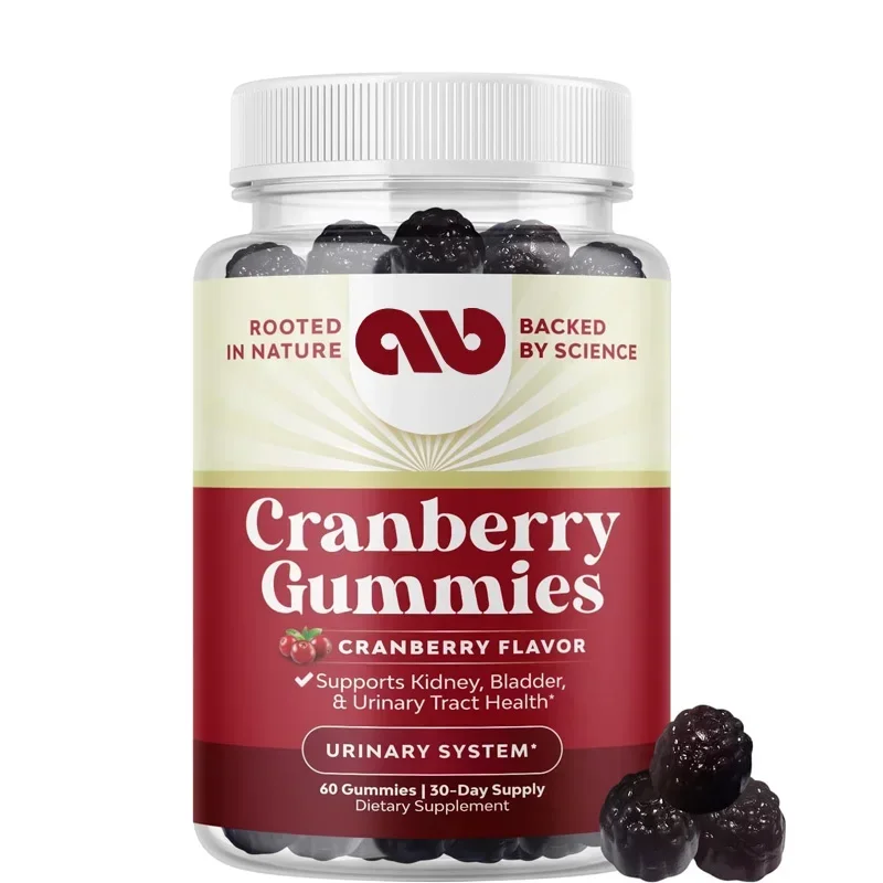 

Male and female natural cranberry gummies - for urinary tract health, kidney support, bladder and immune health - vegetarian