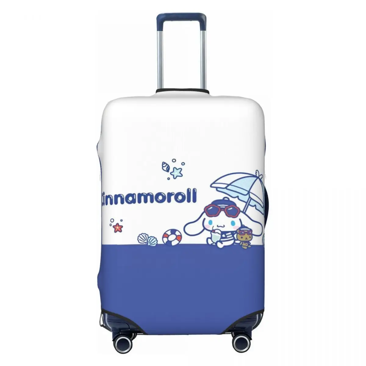 Cinnamoroll Kawaii Cartoon Suitcase Cover Vacation Cruise Trip Strectch Luggage Case Protection