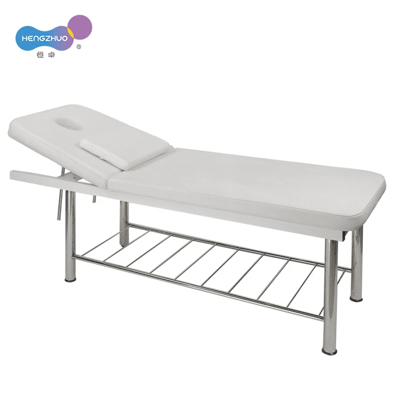 سرير سبا محمول بتصميم عصري، طاولة تدليك متينة من الجلد الصناعي لفندق المدرسة وصالة الألعاب الرياضية #4