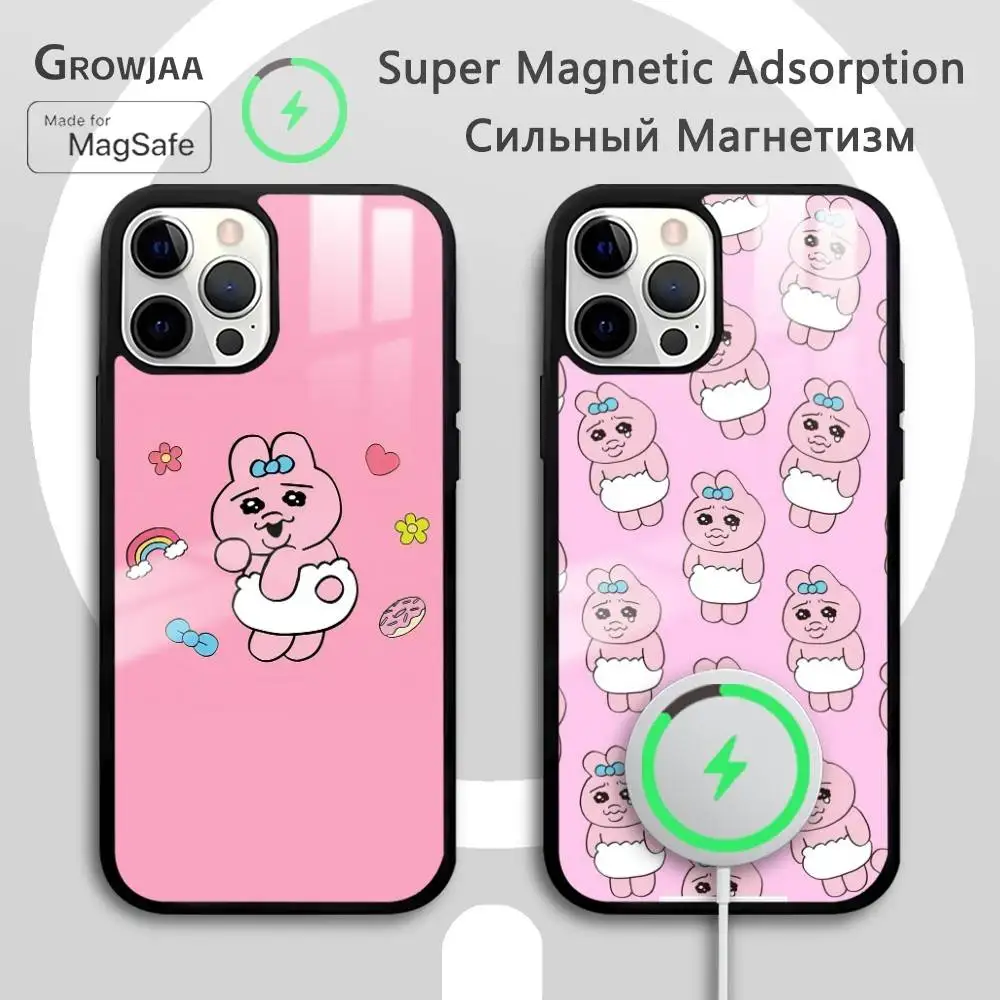 

Kawaii O-OpanchuS UsagiS phone case for iPhone 17 16 15 14 13 12 11 Pro Max Plus Mini Magsafe Magnetic Wireless Mirror Funda